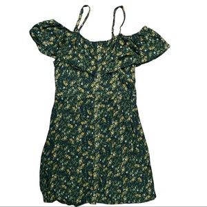 Mossimo floral dress size large puff sleeve style floral dress button closure